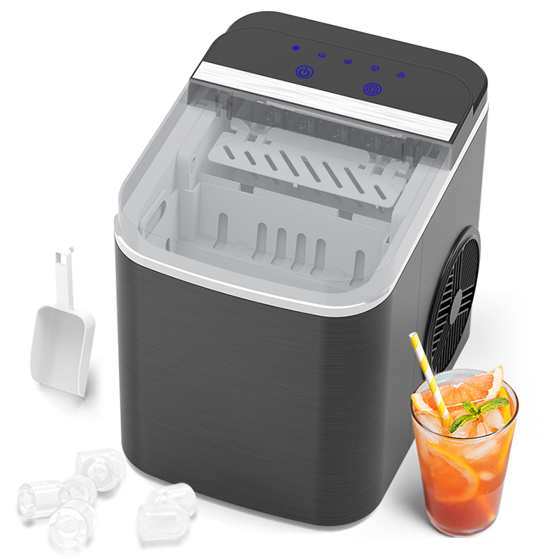 Compact Transportable Automated Ice Dice Maker – Sensible Countertop Ice Machine for House Use